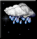 Night time, Moderate drizzle, Overcast