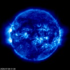 Click for time-lapse image of the sun
